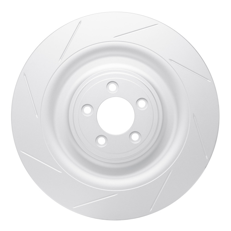 Jaguar XKR Brake Rotor (1) - Right Front - R1 Concepts - Slotted GeoSPEC - `08-`09